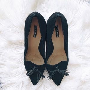 Black heels.